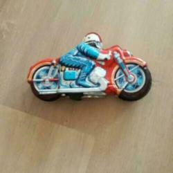 Blikken oud motortje 23 cm
