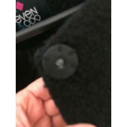 Retro trendy "oversized" wollen jas van boucle !!