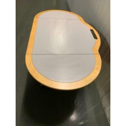 Bureau/tafel op wielen en inklapbaar