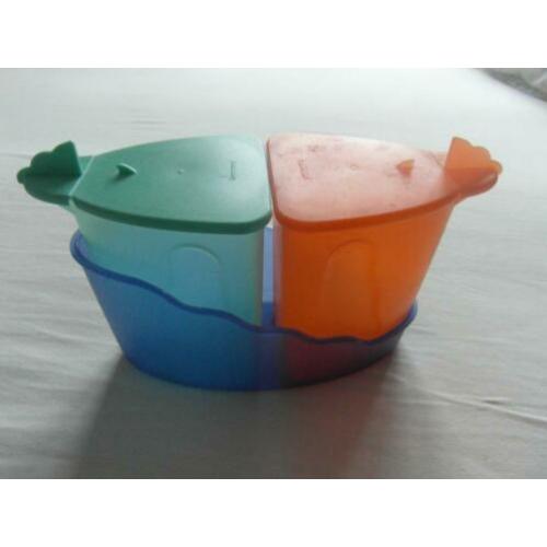 2 Tupperware strooibusjes in houder