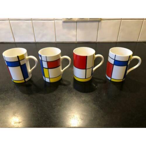 4 Piet Mondriaan mokken