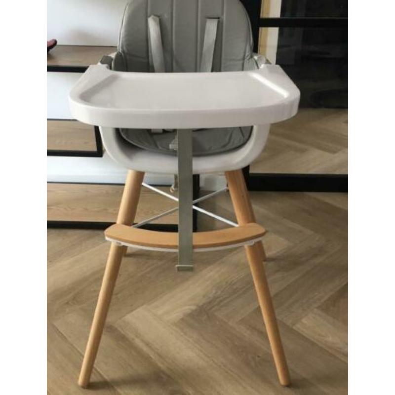 Kekk diner wit grijs kinderstoel