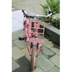 Alpina Cargo 16 inch oud roze transport fiets voor meisjes