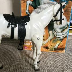 Lone Ranger paard Silver met originele doos 1973 speelgoed