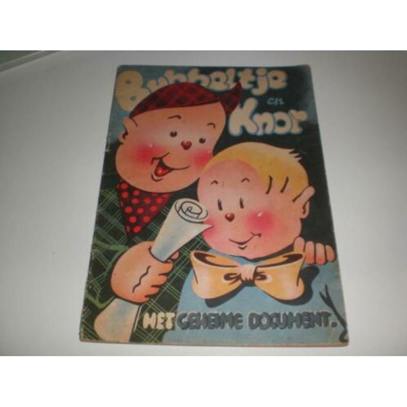 Stripboekje Bubbeltje en Knor het geheime document 1943