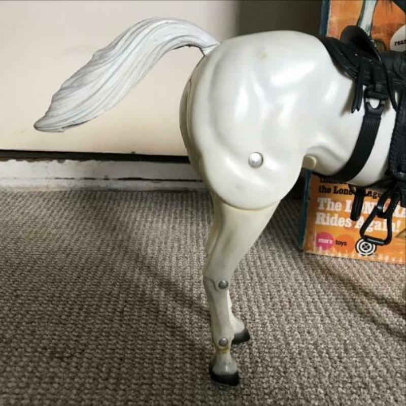 Lone Ranger paard Silver met originele doos 1973 speelgoed