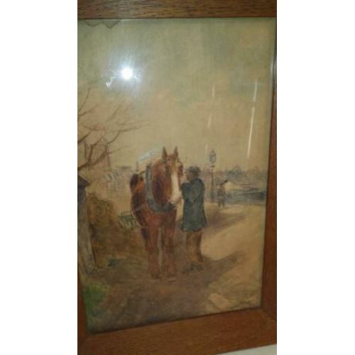 Aquarel door Pieter de Regt(1877-1960)