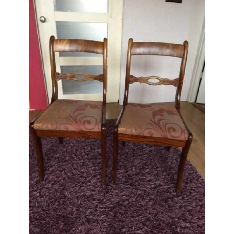 Houten eetkamerstoelen 4 stuks
