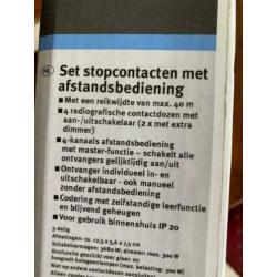 stekker / contactdoos met afstandbediening 2 types buiten