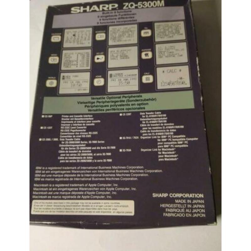 Sharp ZQ-5300M Electronic Organizer vintage