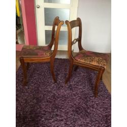Houten eetkamerstoelen 4 stuks