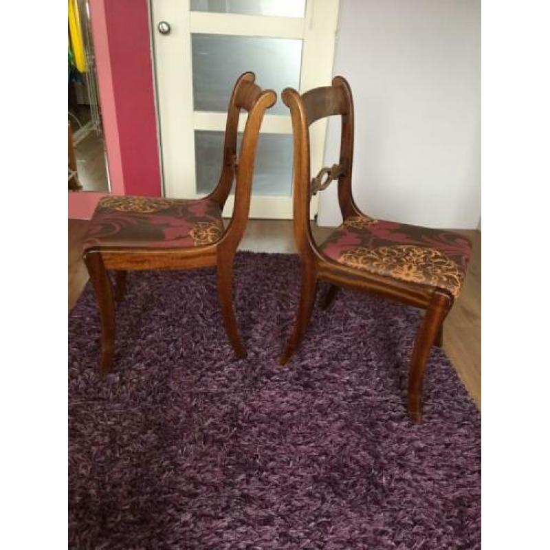 Houten eetkamerstoelen 4 stuks