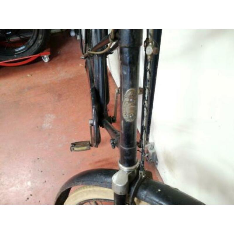 Antieke gazelle pastoorsfiets ,kruisframe