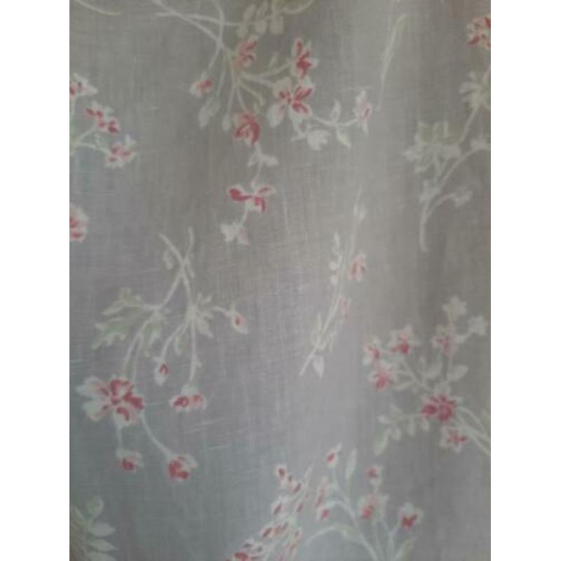Vintage grijze rok met bloemen maat 38/40