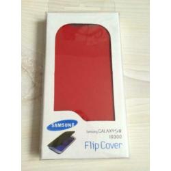 Samsung Galaxy S3 i9300 Flip Cover / Case Rood