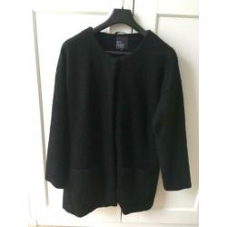 Retro trendy "oversized" wollen jas van boucle !!