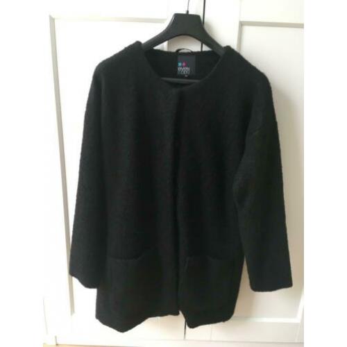 Retro trendy "oversized" wollen jas van boucle !!