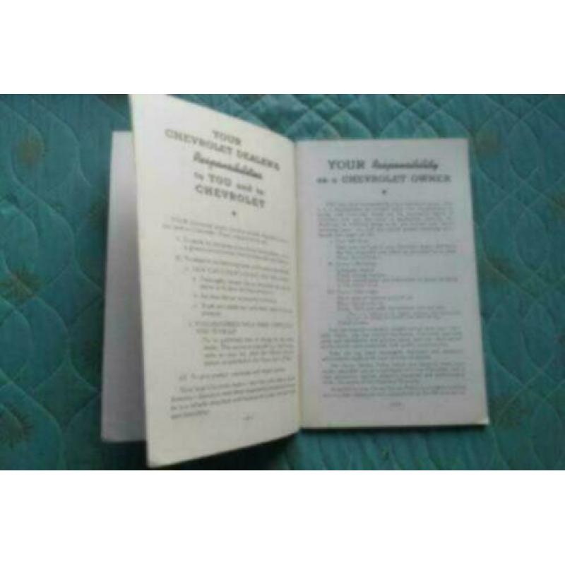 1938 Hupmobile Six Owners Manual USA