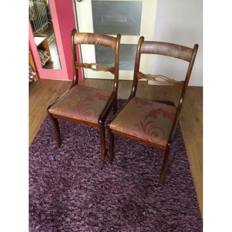 Houten eetkamerstoelen 4 stuks
