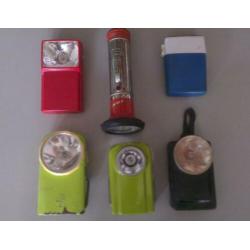 diverse oude zaklantaarns / zaklampen / verlichting
