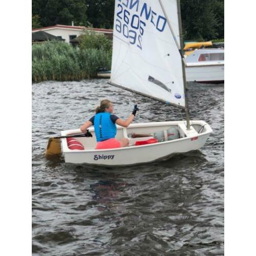 Winner wedstrijd optimist met alle toebehoren