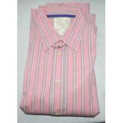 J.C. Rags roze gestreept overhemd maat XL