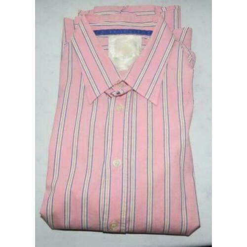 J.C. Rags roze gestreept overhemd maat XL