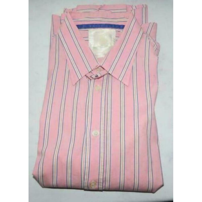 J.C. Rags roze gestreept overhemd maat XL