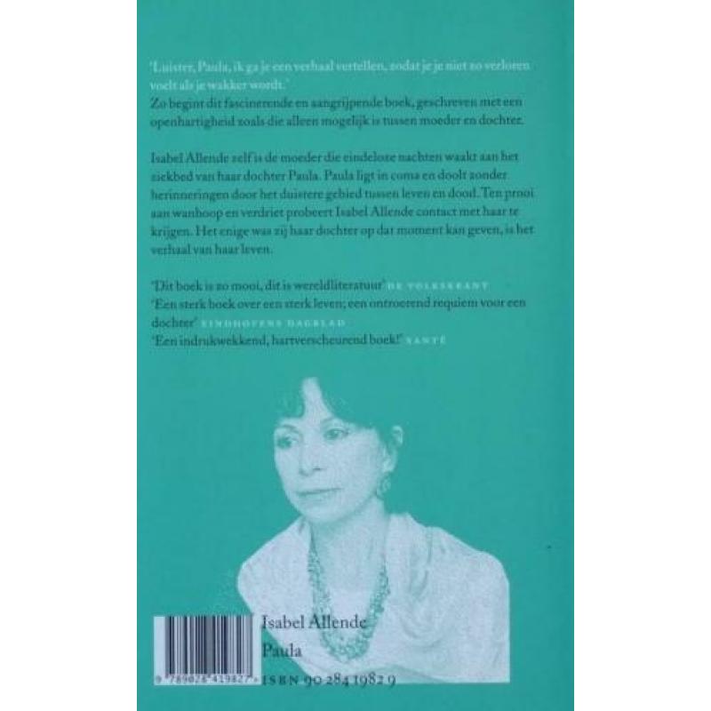 PAULA door ISABEL ALLENDE > VIERDE BOEK GRATIS
