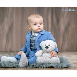 56 lichtblauw kostuumpje baby bruidsjonker doop kleding