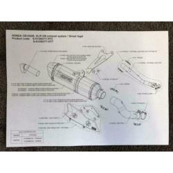 Akrapovic Hexagonal uitlaat demper Honda CB1000R 08-16 SC60