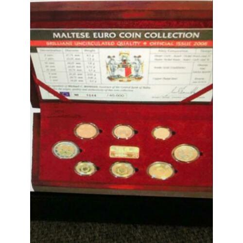 Voor de liefhebber!!! Mooie set Malta 2008 compleet (24,95)