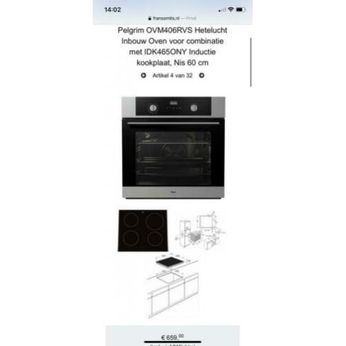 Pelgrim inbouw oven OVM406RVS