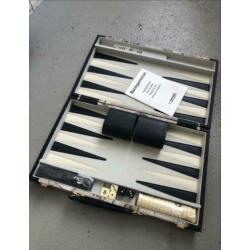 Nieuwe leren backgammon speelkoffer
