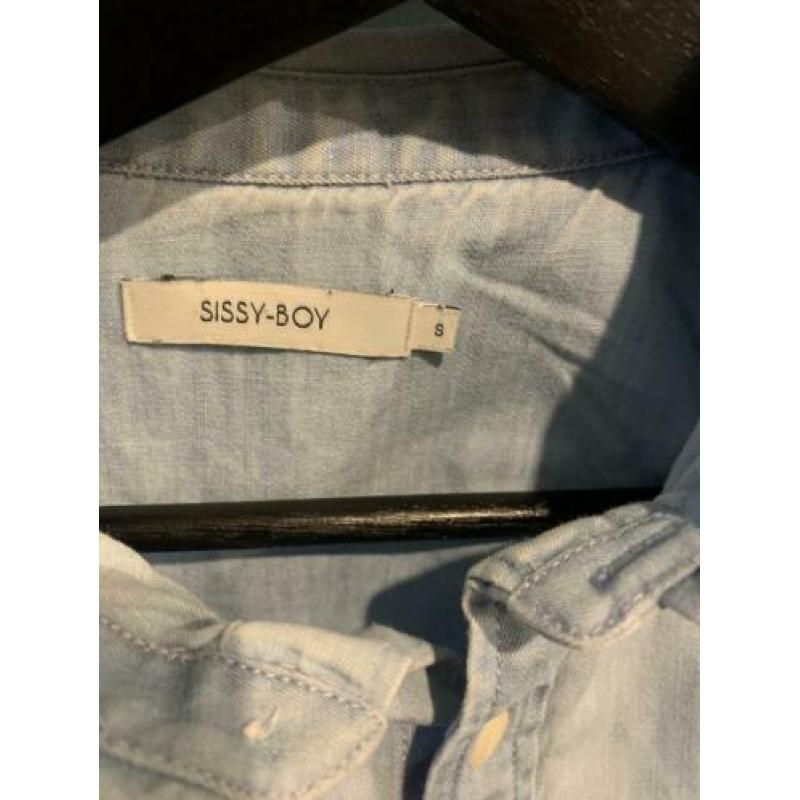 Sissy Boy overhemd maat S spijkerstof/kleur