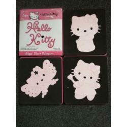 4 stansen snijmallen van Sizzix hello kitty