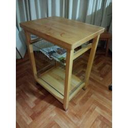 Houten keukentrolly 50x65x87
