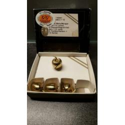Vintage menukaart/naamkaart houdertjes "appel"