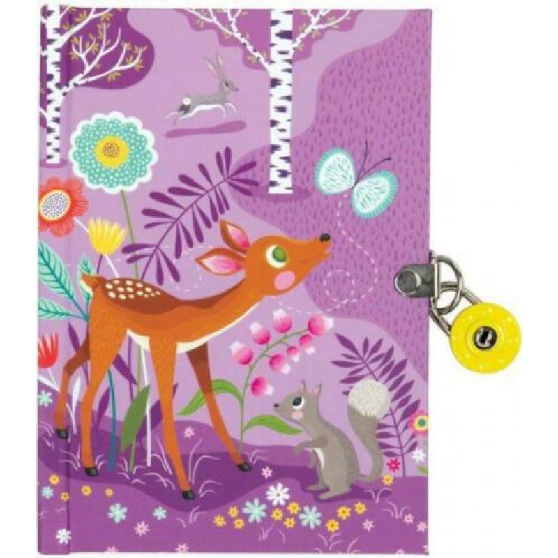 Mudpuppy dagboek bosdieren forest dairy met slot