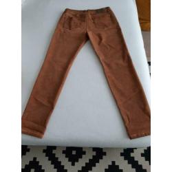 Nieuwe skinny cognac kleur. Broek dames.
