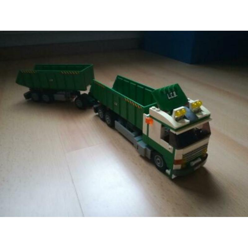 Lego city 7998 lcb truck groene vrachtwagen