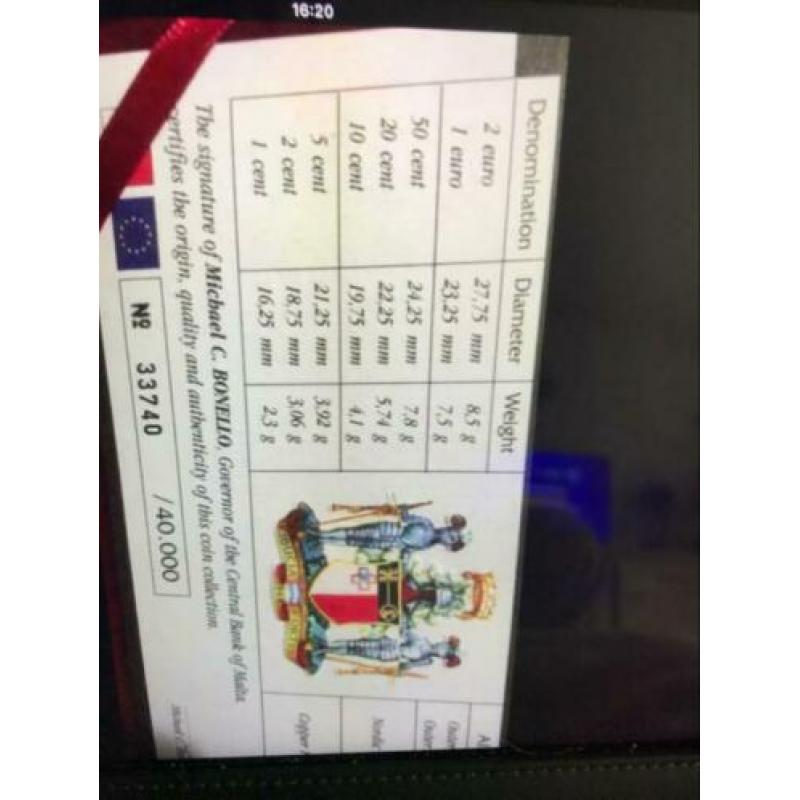 Voor de liefhebber!!! Mooie set Malta 2008 compleet (24,95)