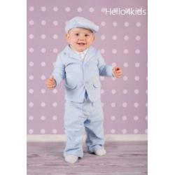 56 lichtblauw kostuumpje baby bruidsjonker doop kleding