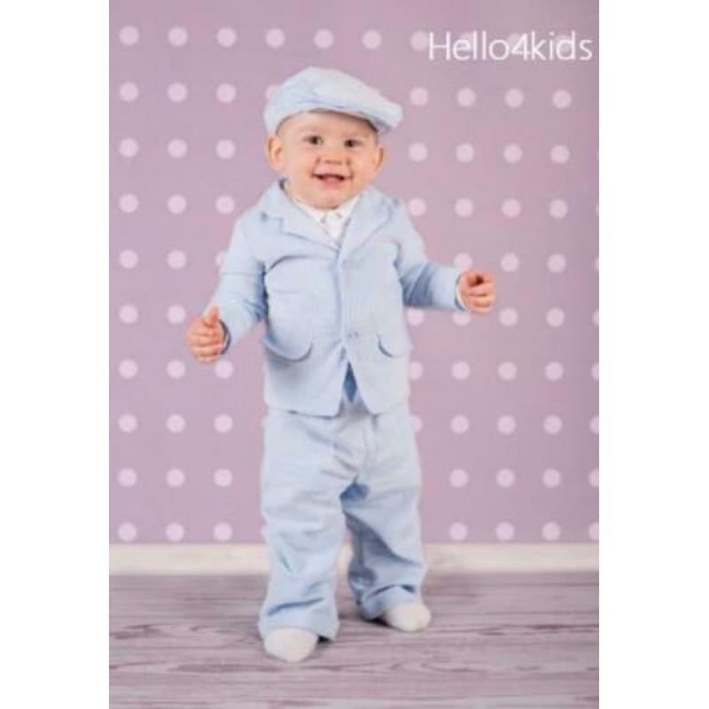 56 lichtblauw kostuumpje baby bruidsjonker doop kleding