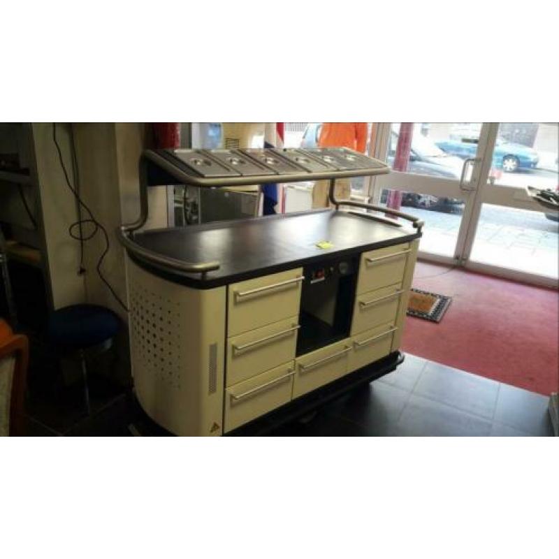 Buffet koeling koelwerkbank met laden horeca catering
