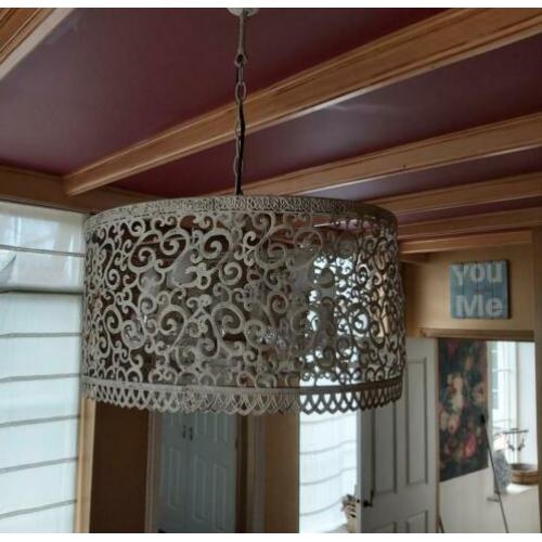 Landelijke brocante hanglamp