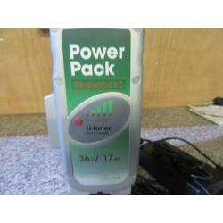 bijna nieuwe flijer accu 36 volt 17 amp ruim 600 watt