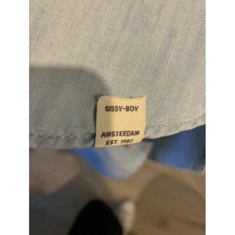 Sissy Boy overhemd maat S spijkerstof/kleur