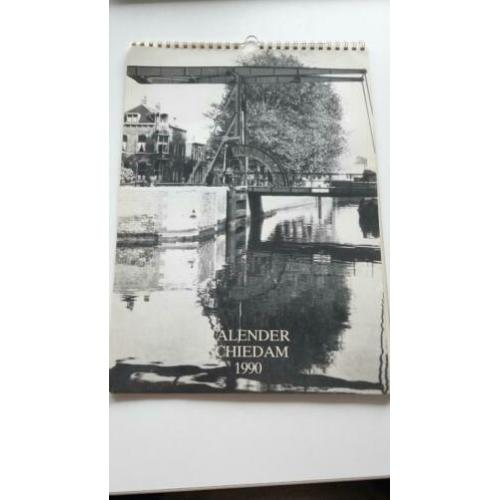 Kalender 1990 met historische foto's van Schiedam