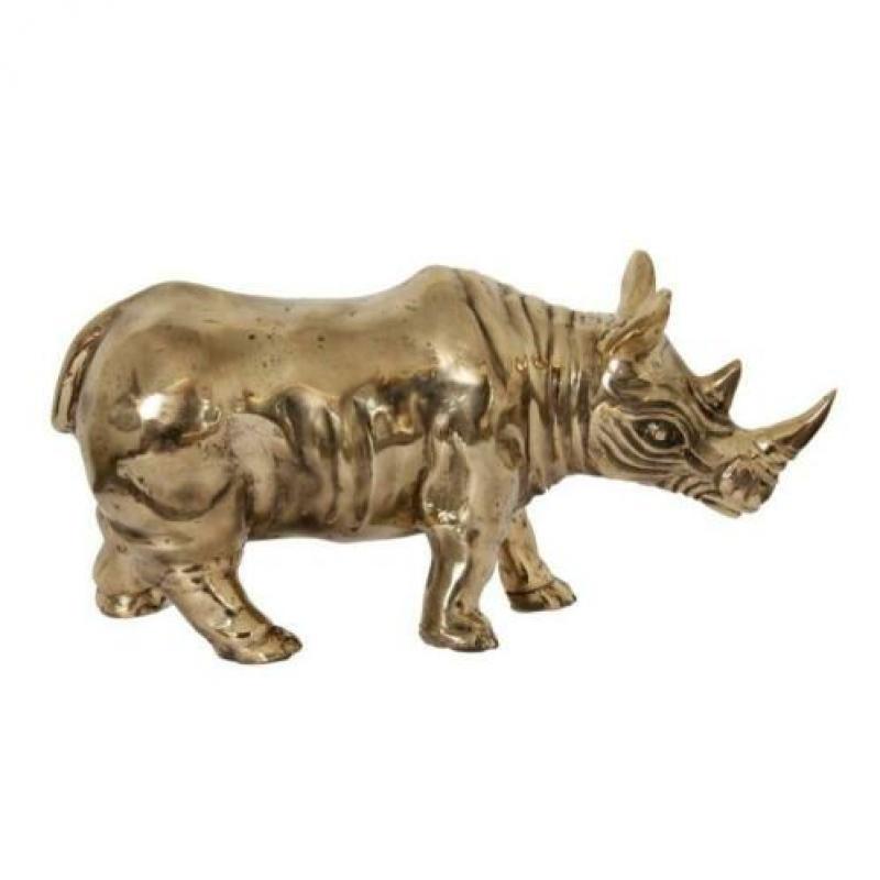 messing neushoorn rhino brass nieuw Eric Kuster stijl